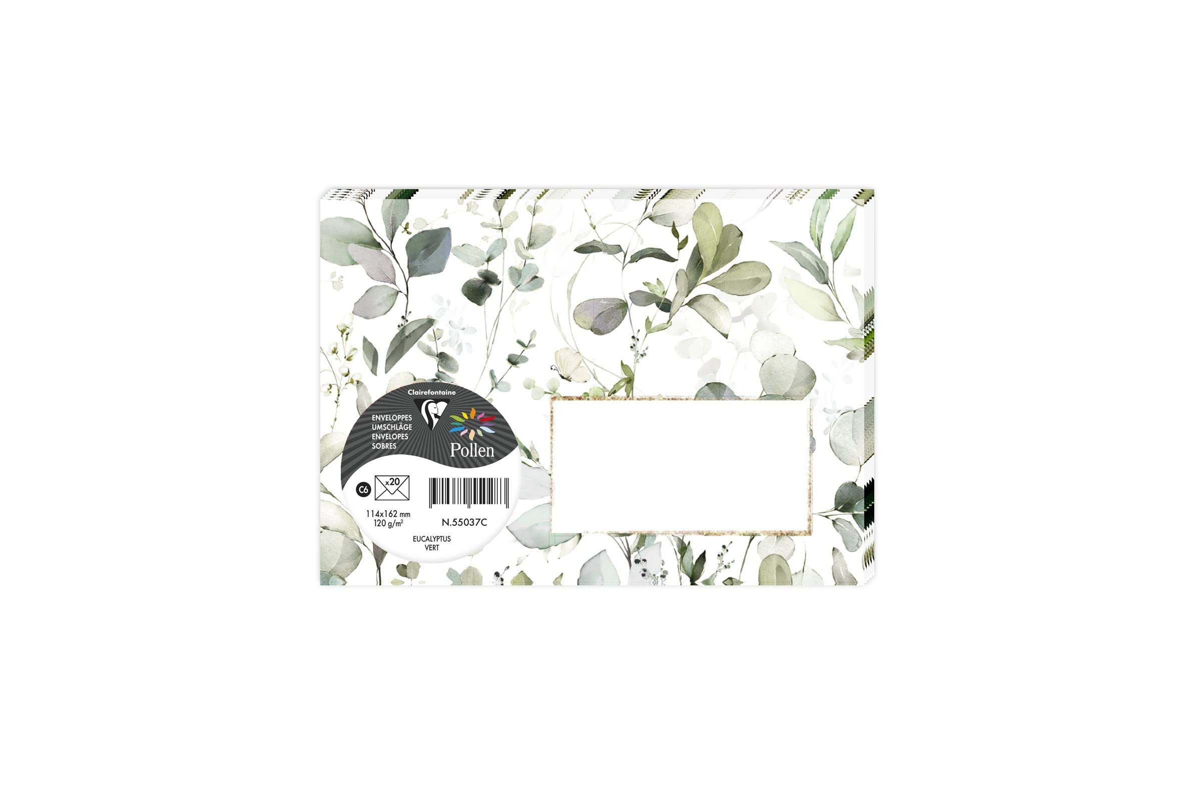 clairefontaine-pollen-55038c-enveloppes-c6-rose-2-lot-de-20 image 7