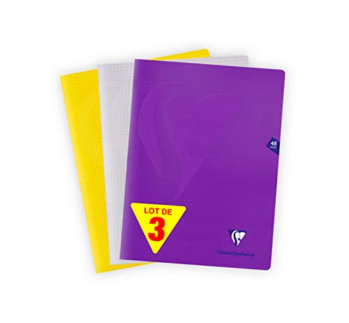 clairefontaine-cahier-agraf-24x32-48p-petits-carreaux-lot-3 image 6