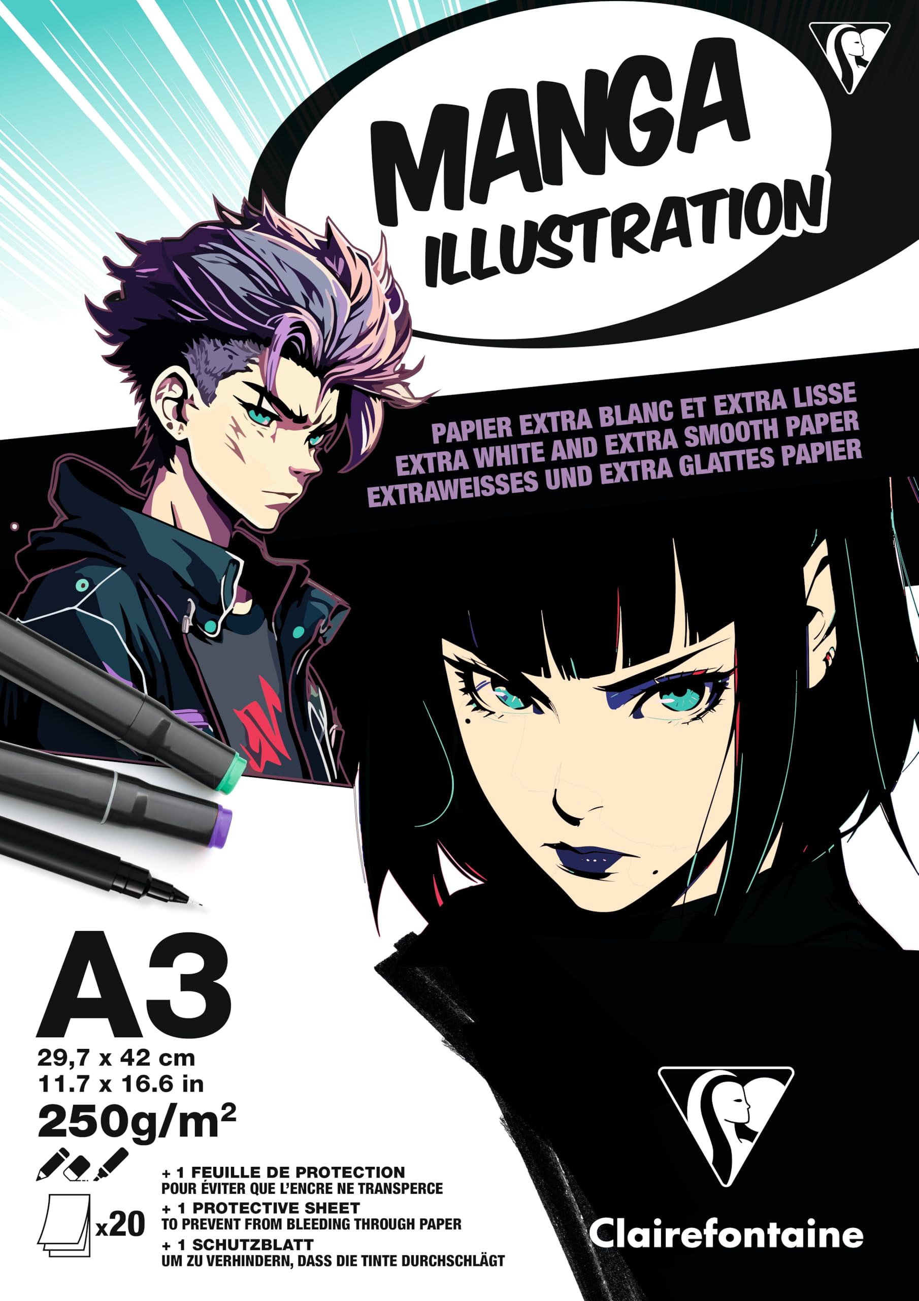 clairefontaine-painton-bloc-manga-a4-21x29-7cm-250g-20-feuilles-lisse image 4