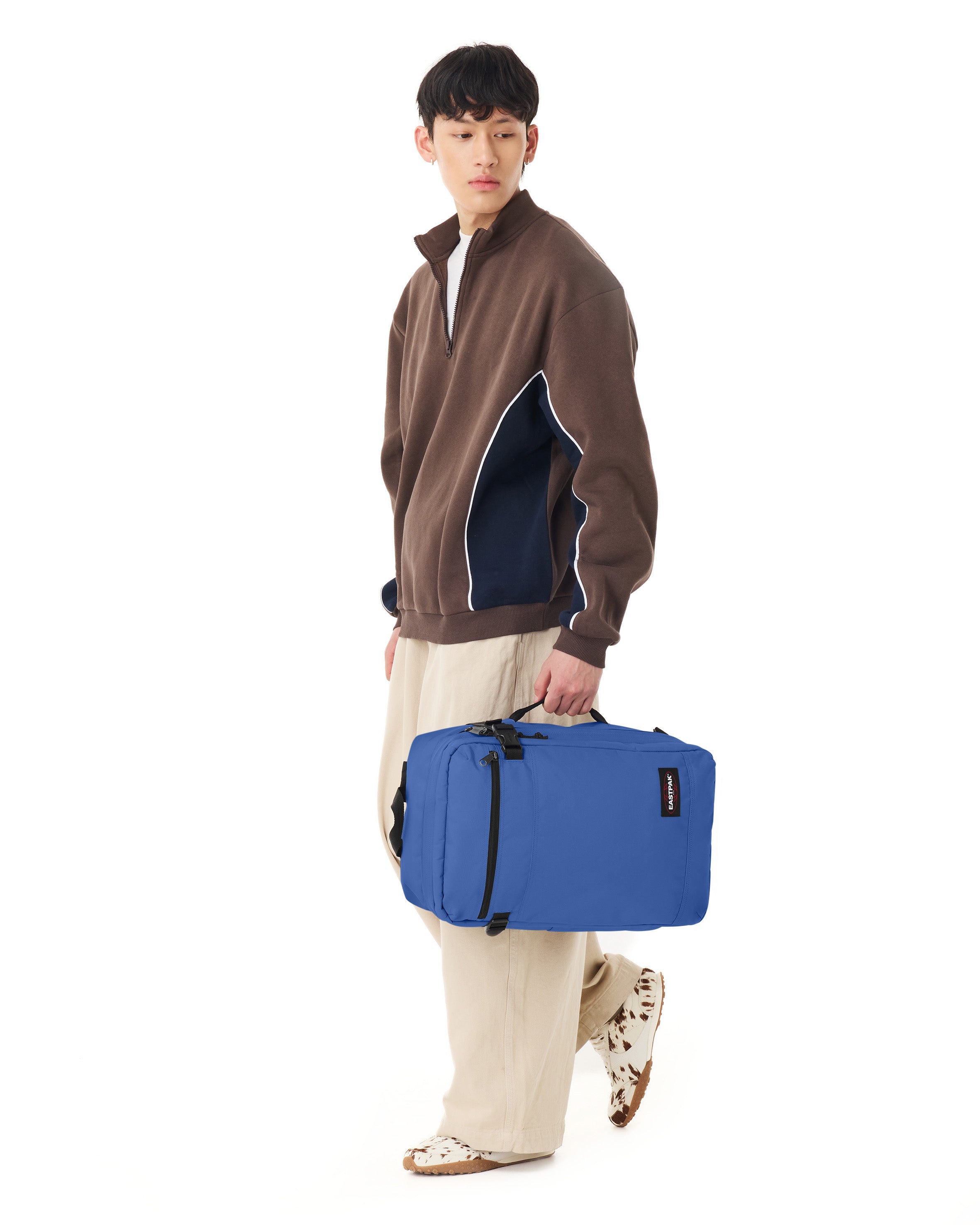 eastpak-transit-r-pack-valise-cabine-indigo-blue-grand-housse-pc image 4