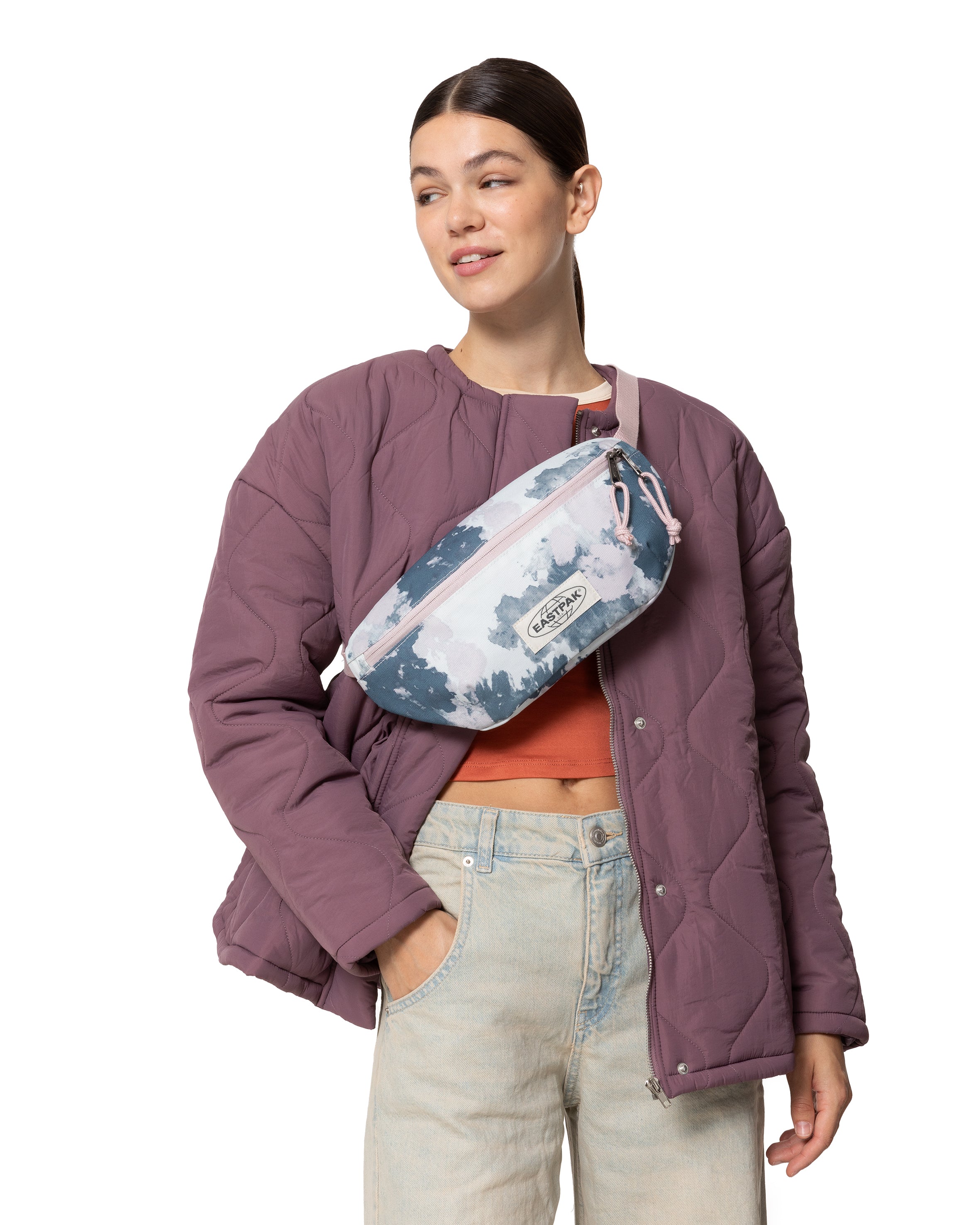 eastpak-bumbag-large-sac-banane-washed-pink-grand image 2