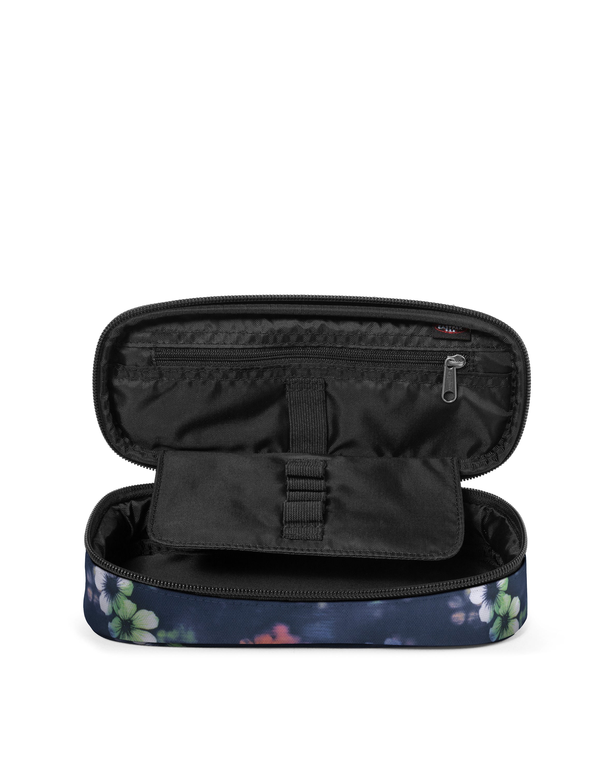eastpak-oval-single-trousse-flora-fade-navy-d-perlante image 2