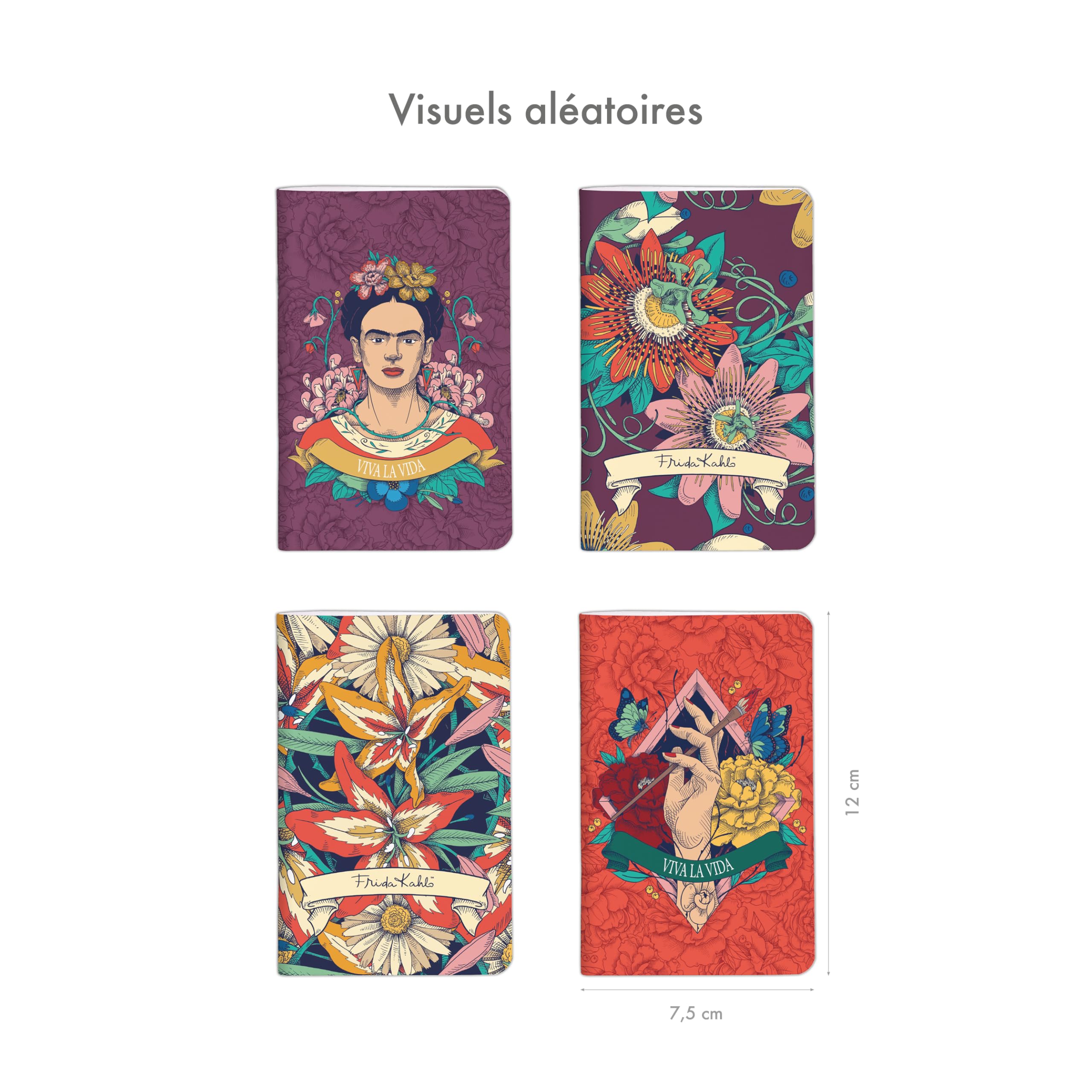 clairefontaine-frida-kahlo-116210c-carnet-7-5x12-cm-uni-floral image 2