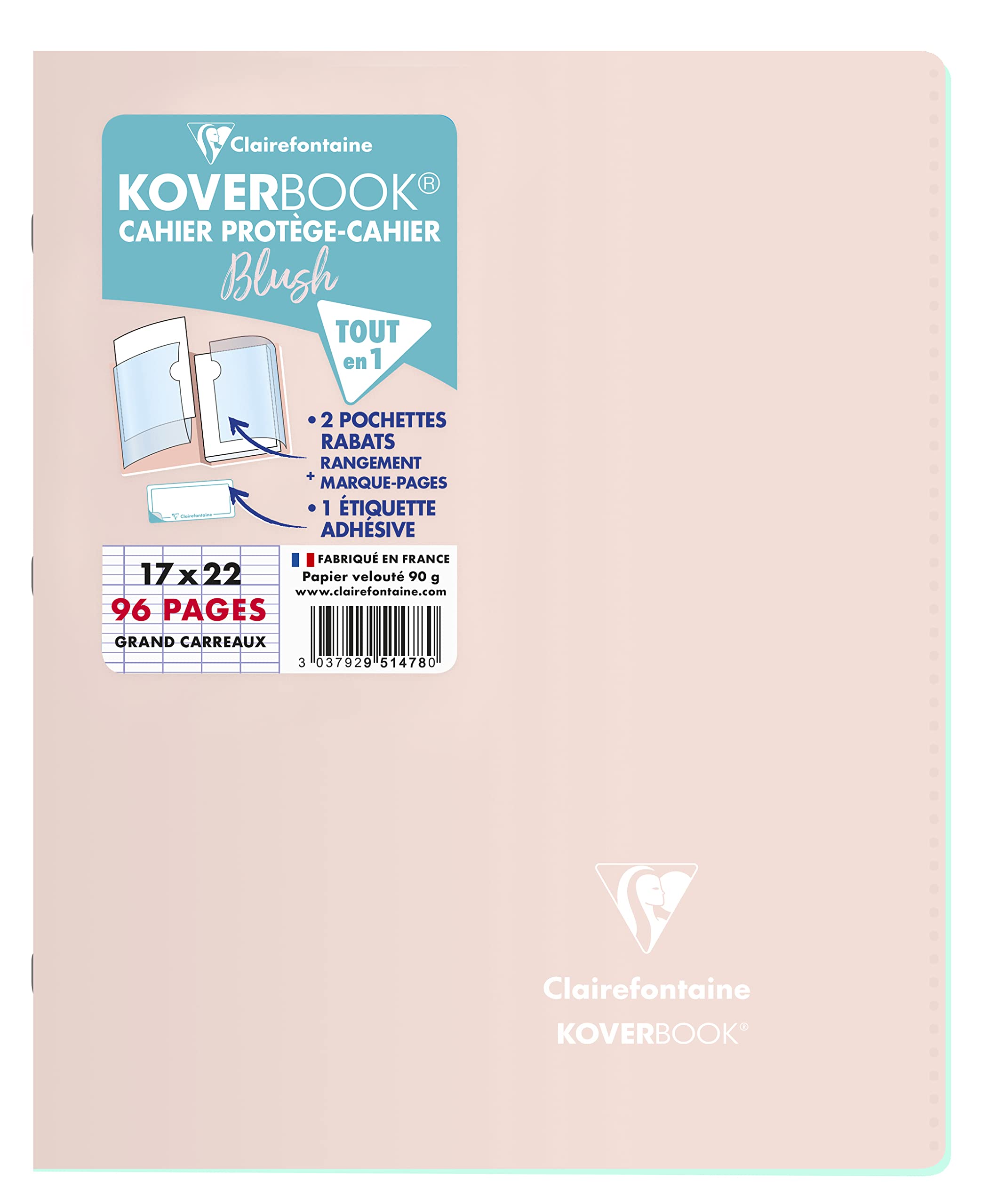 clairefontaine-koverbook-neon-cahier-17x22-grands-carreaux image 8