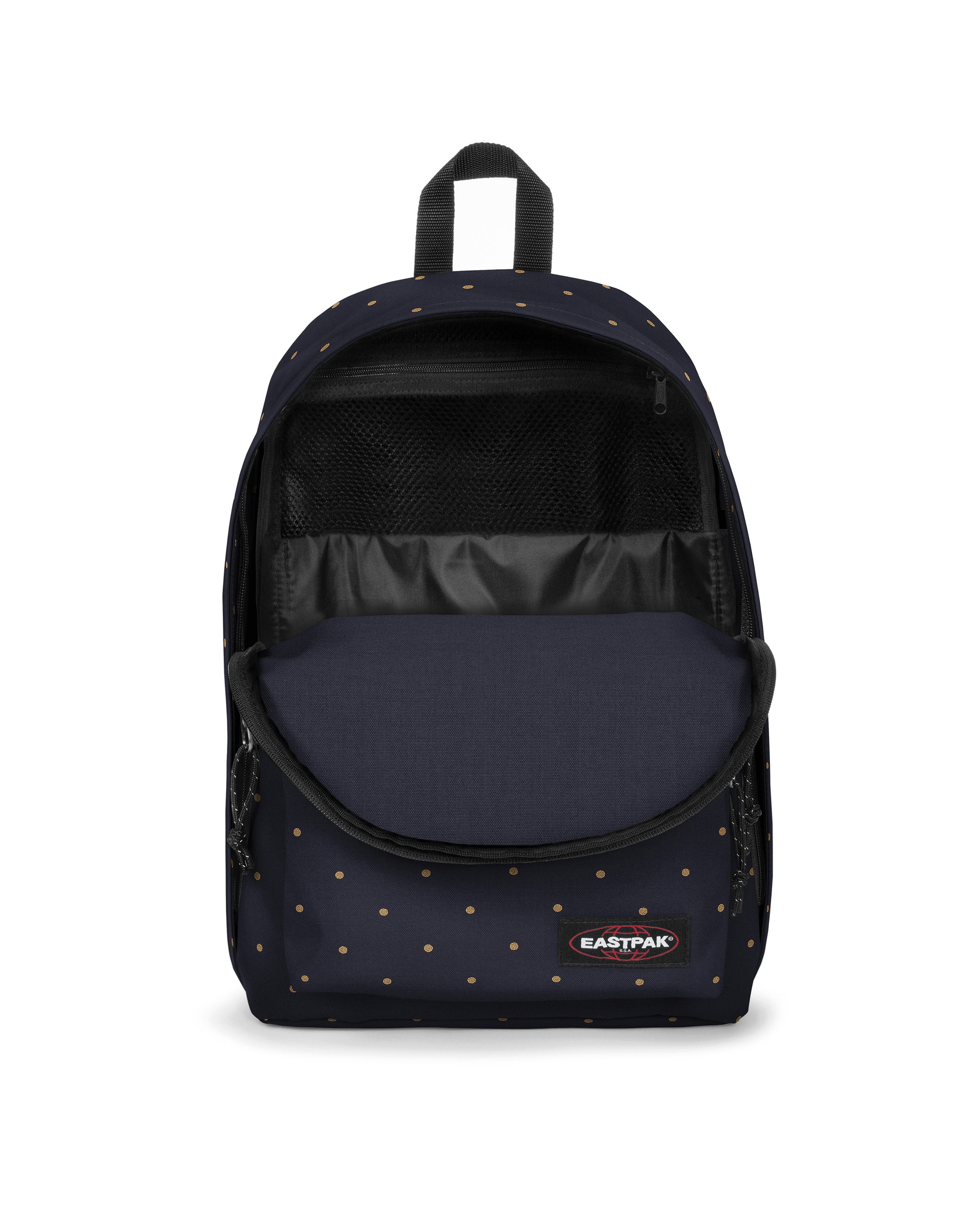 eastpak-out-of-office-sac-a-dos-dots-marine-gold-14-pouces image 2