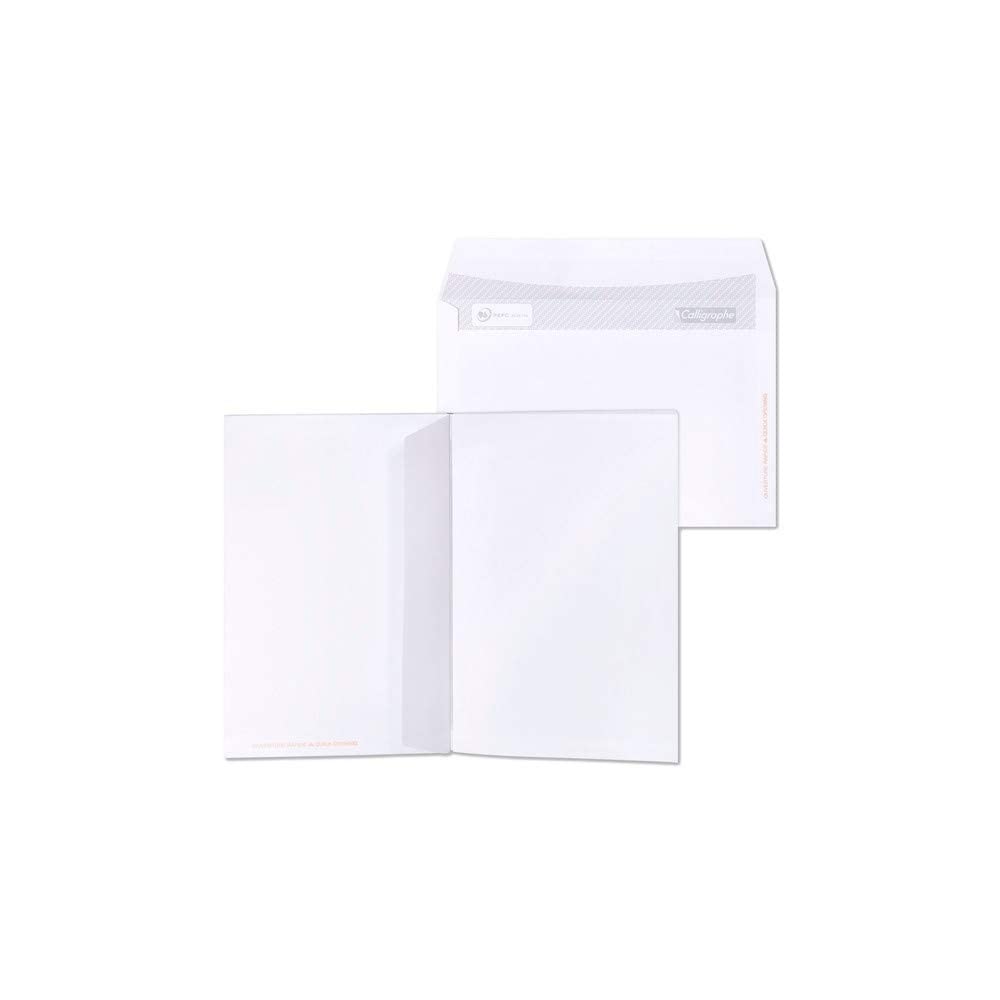 calligraphe-15966c-enveloppes-blanches-c6-114x162mm-x50-auto-adh-sives image 2