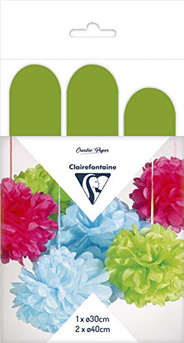 clairefontaine-tulip-395419c-pompons-soie-vert-pomme-lot-3 image 6