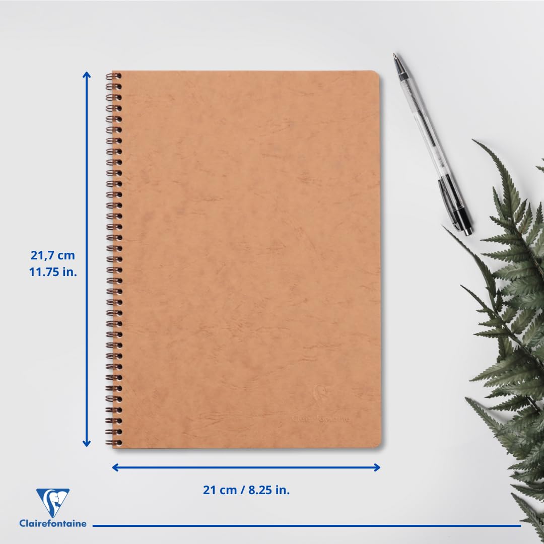 clairefontaine-age-bag-cahier-spirale-tabac-a4-lign-100p image 2