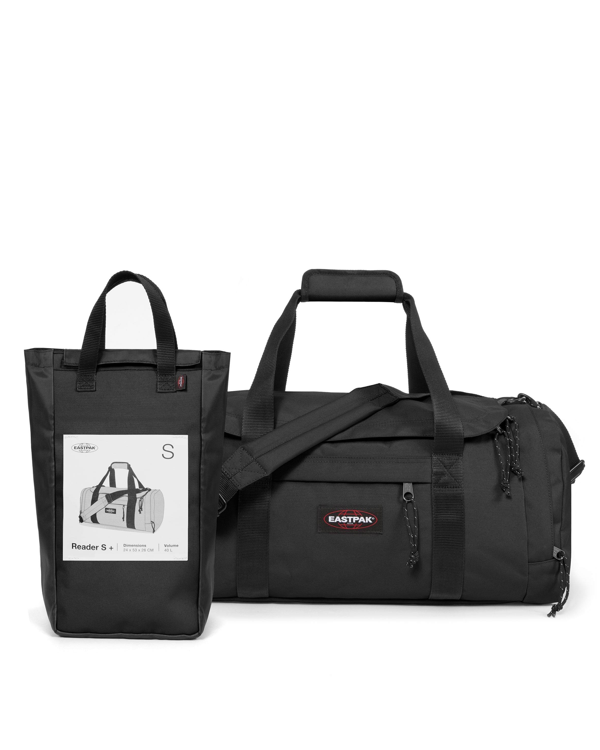 eastpak-reader-s-sac-de-sport-petit-noir-polyester-l-ger image 6