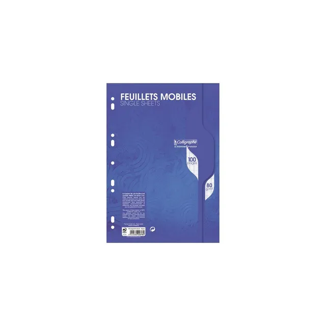calligraphe-2376c-feuillets-mobiles-a4-100-pages-grands-carreaux image 1