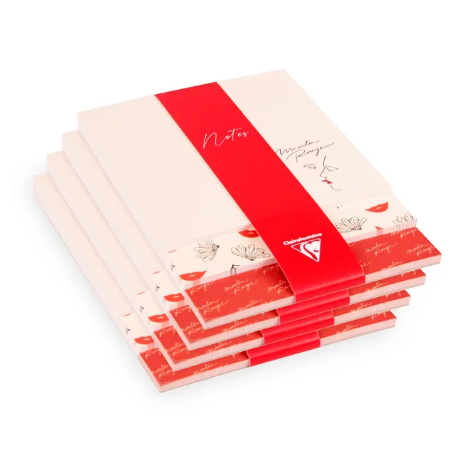 clairefontaine-moulin-rouge-bloc-m-mo-lot-4x90-feuillets image 1