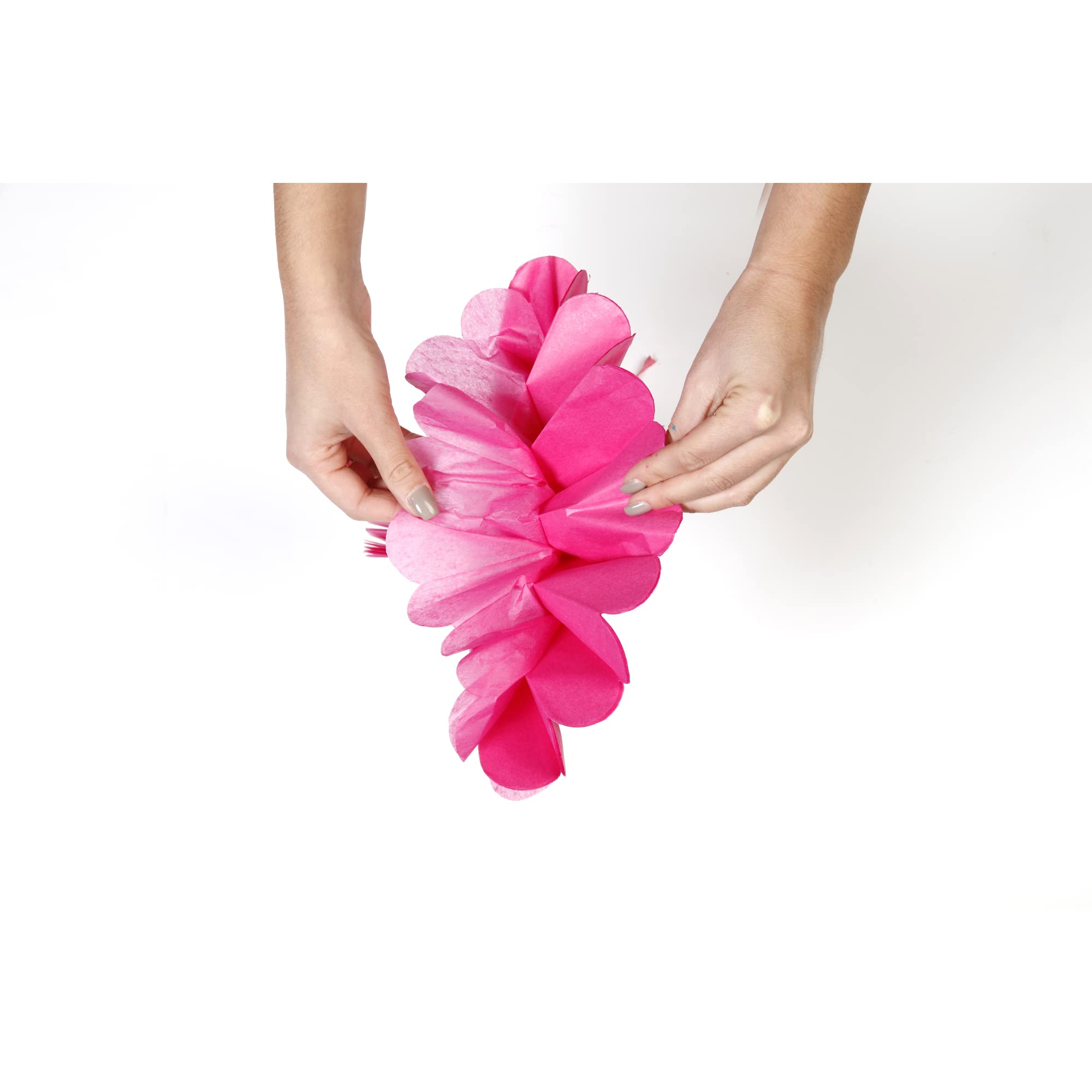 clairefontaine-tulip-paper-set-3-pompons-soie-cyclamen-30-40cm image 3