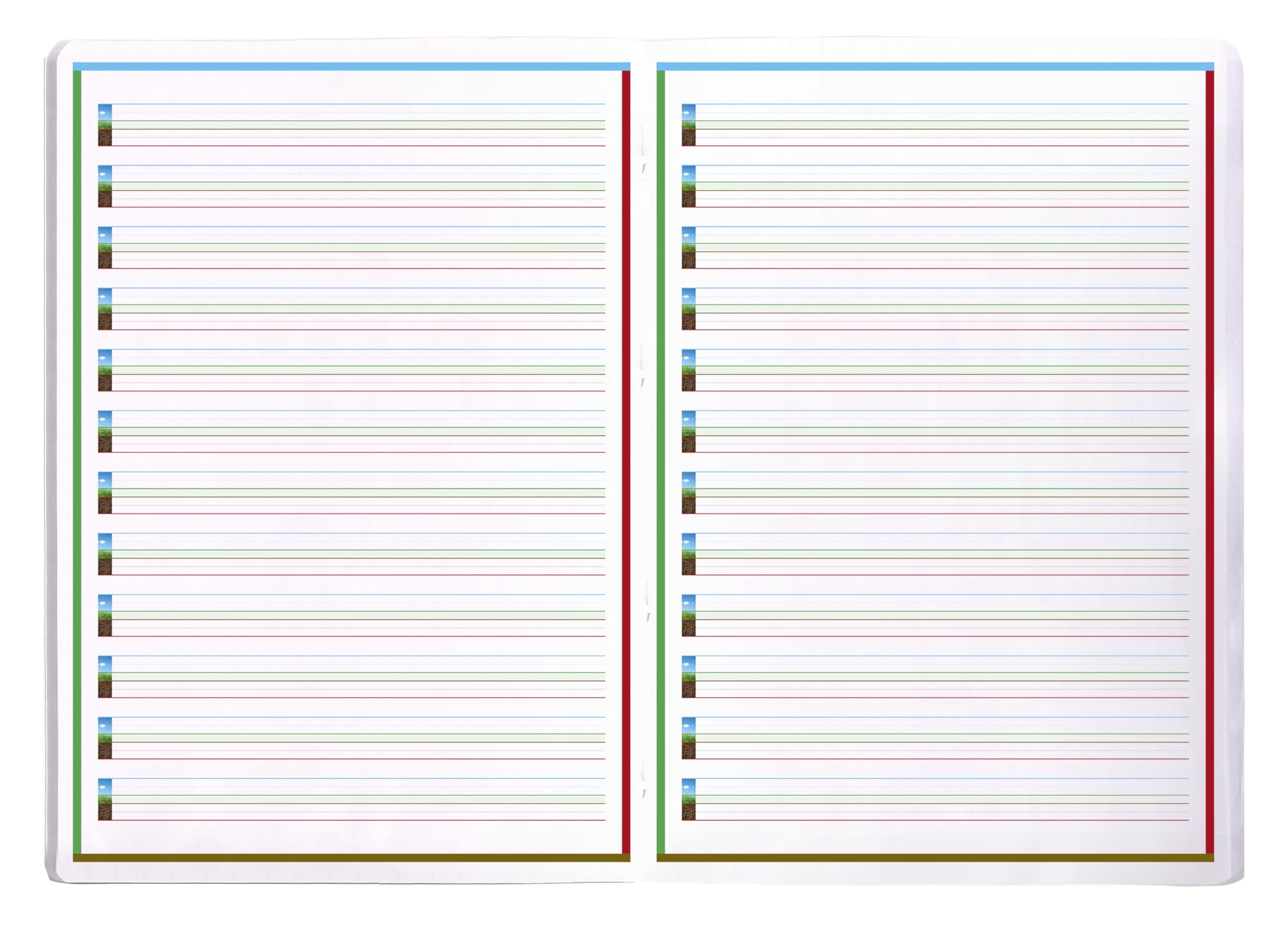 clairefontaine-1951-36138c-cahier-a4-48p-lignage-4-couleurs-dys-3mm image 4