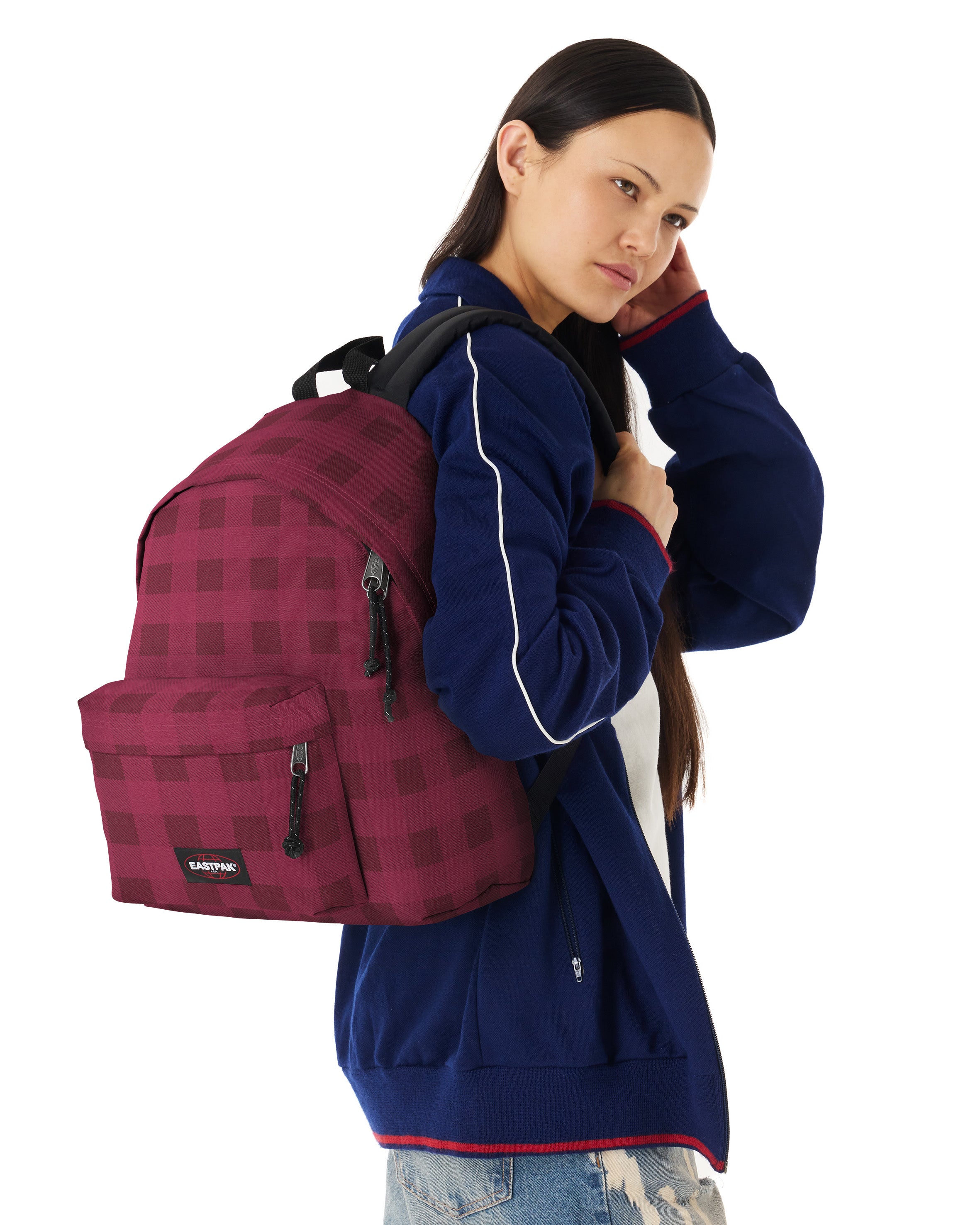 eastpak-padded-pak-r-sac-dos-checkerburgundy-moyen image 2