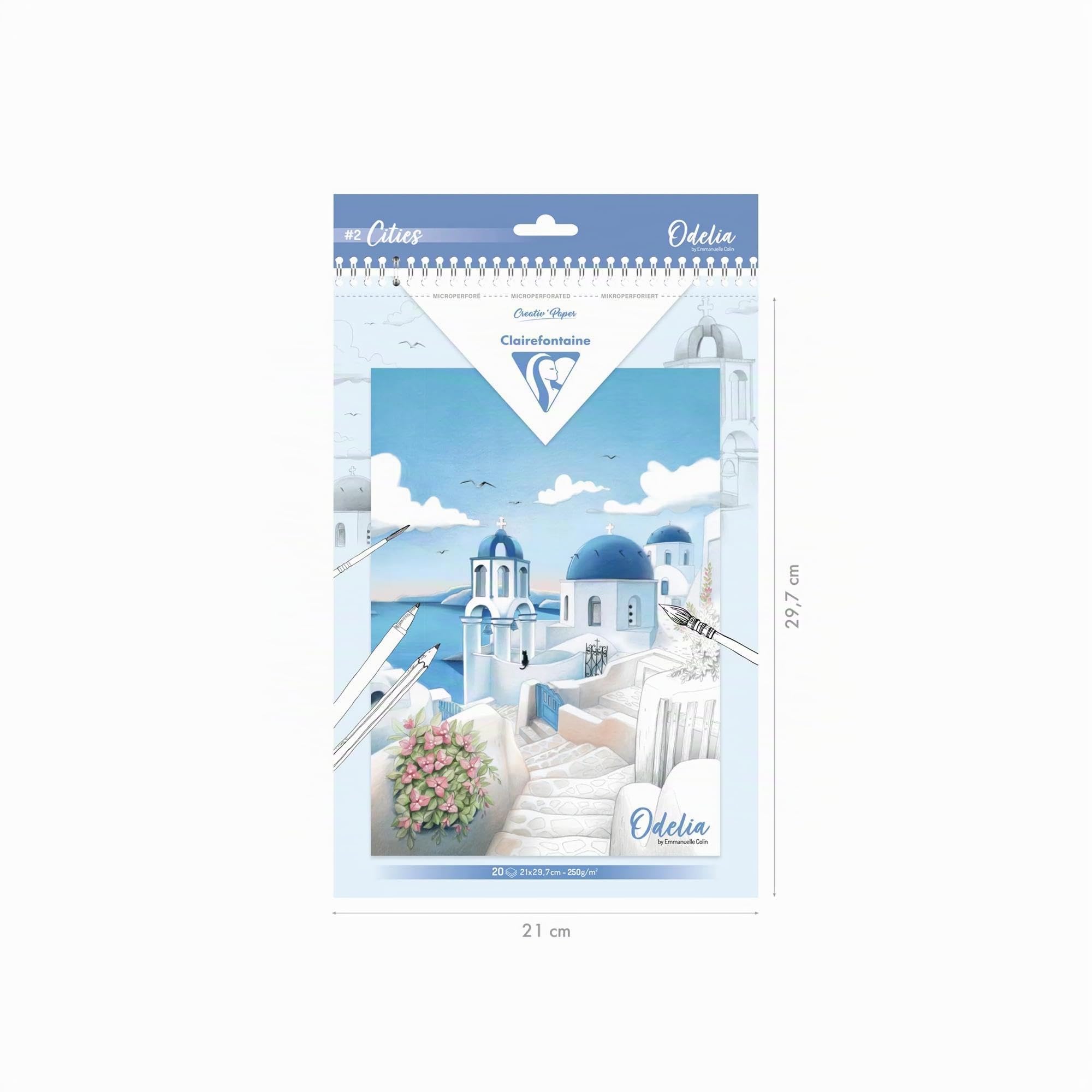 clairefontaine-painton-bloc-coloriage-villes-a4-20-feuilles-250g image 5