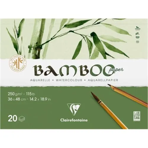 clairefontaine-painton-bloc-aquarelle-bamboo-48x36-lot-2 image 1