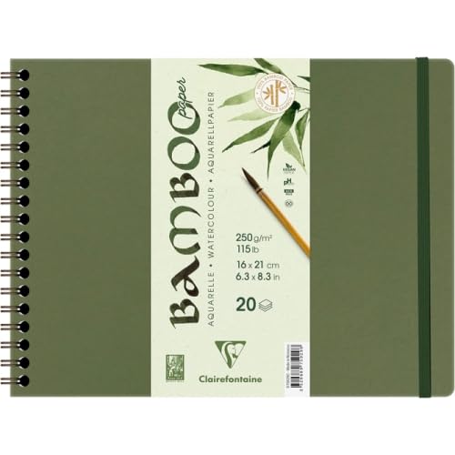 clairefontaine-painton-album-spiral-bamboo-21x16-lot-2 image 1
