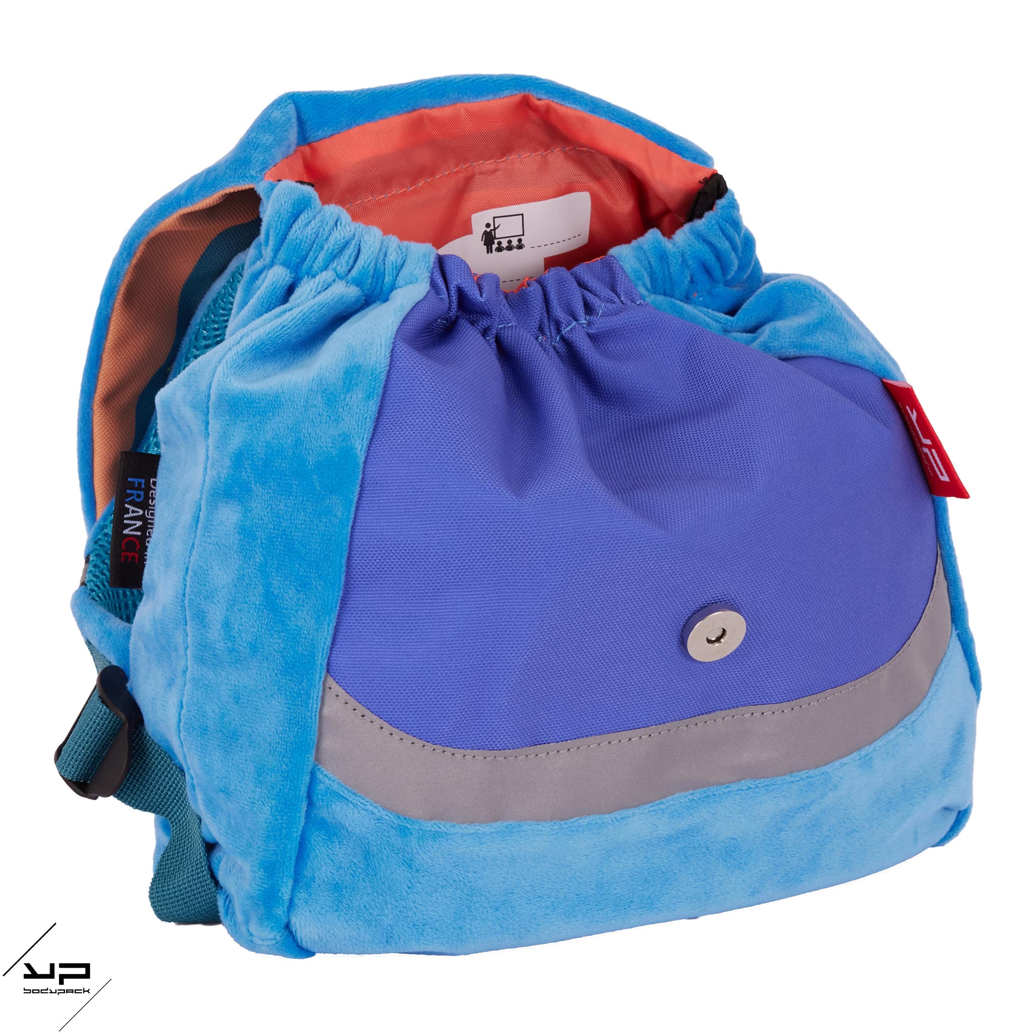 bodypack-maternelle-sac-gouter-canard-bleu-recycle-27-cm image 4