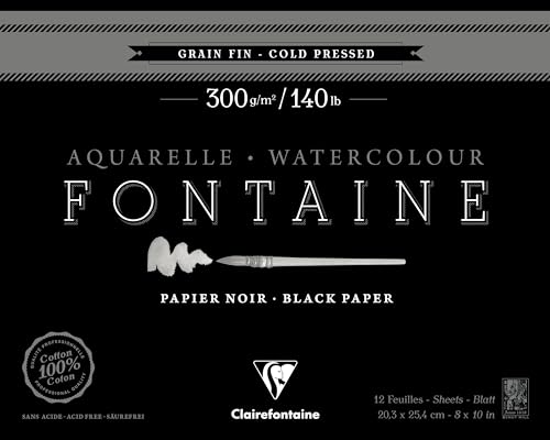 clairefontaine-fontaine-975308c-bloc-aquarelle-noir-23x30-5cm image 6