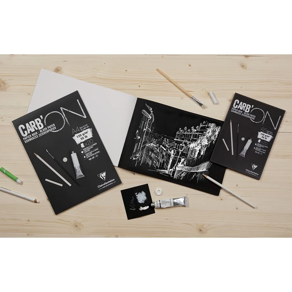 clairefontaine-painton-975042c-bloc-dessin-noir-a5-120g image 2