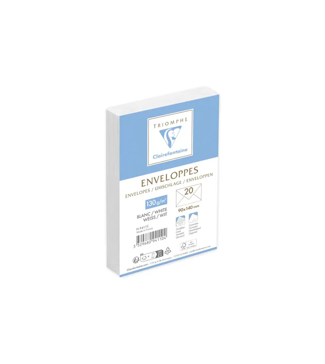 clairefontaine-triomphe-9411c-enveloppes-90x140-20-pcs image 1