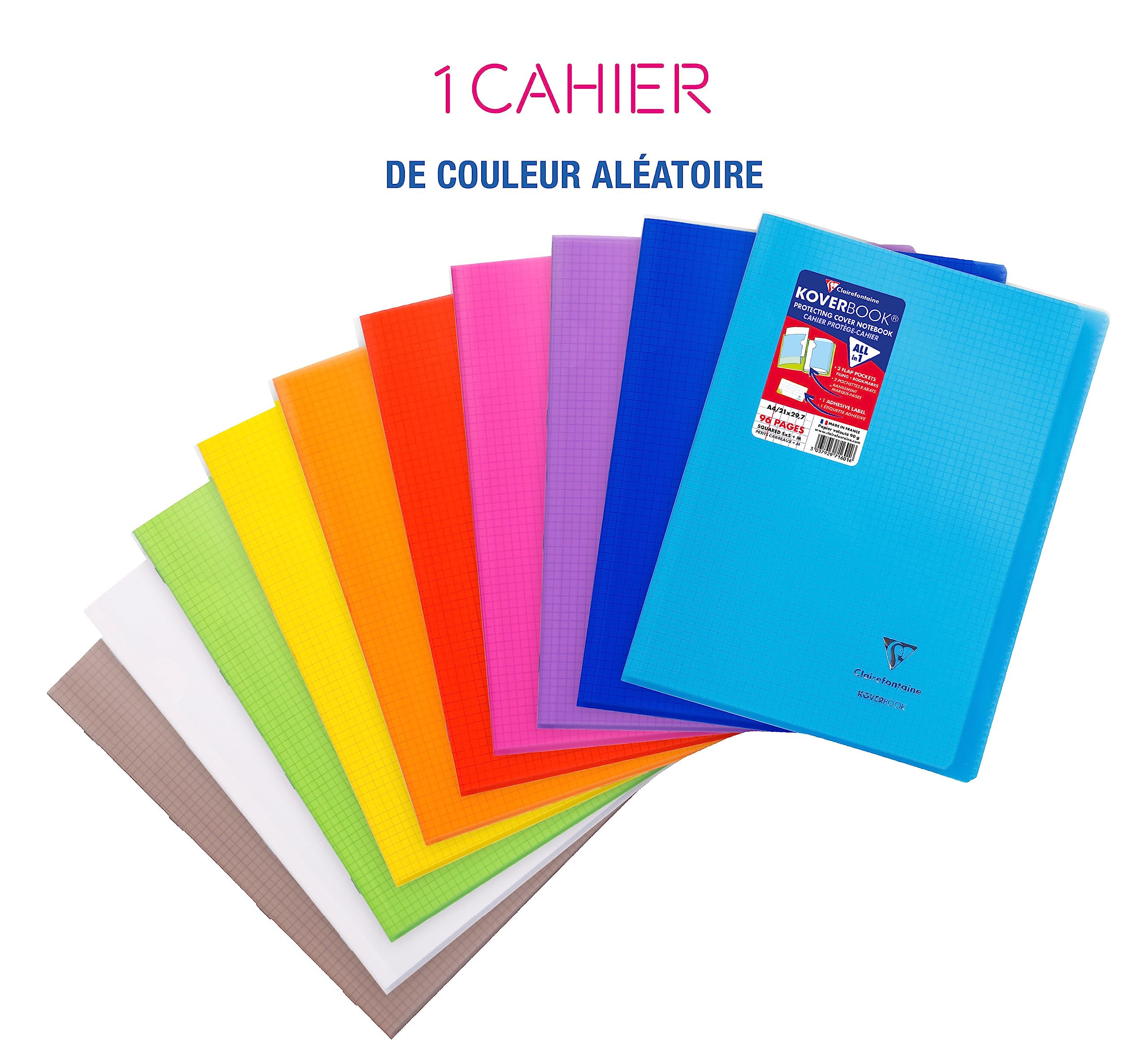 clairefontaine-koverbook-cahier-a4-96p-petits-carreaux-marge image 2
