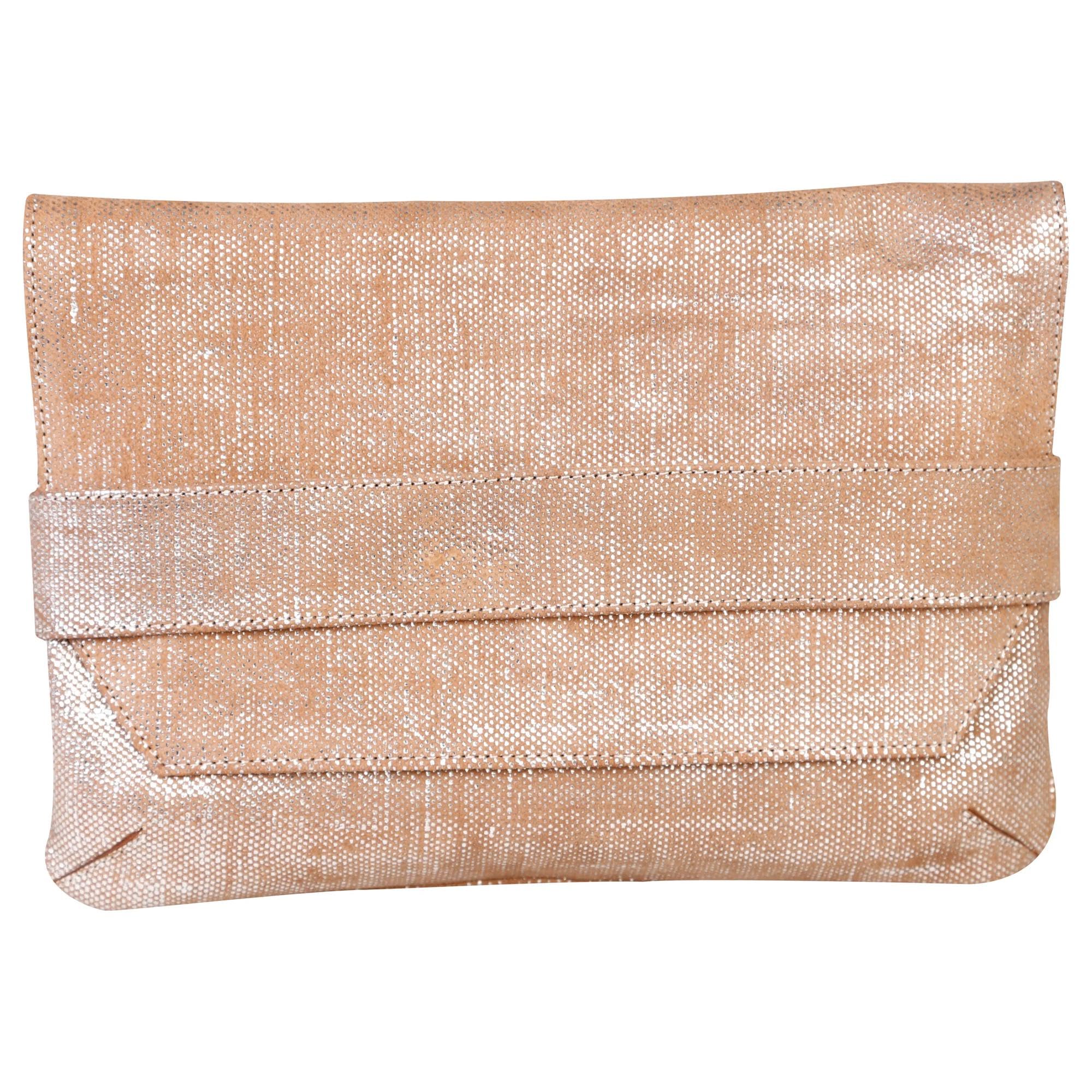 clairefontaine-age-bag-410059c-pochette-cuir-argent-iris image 1