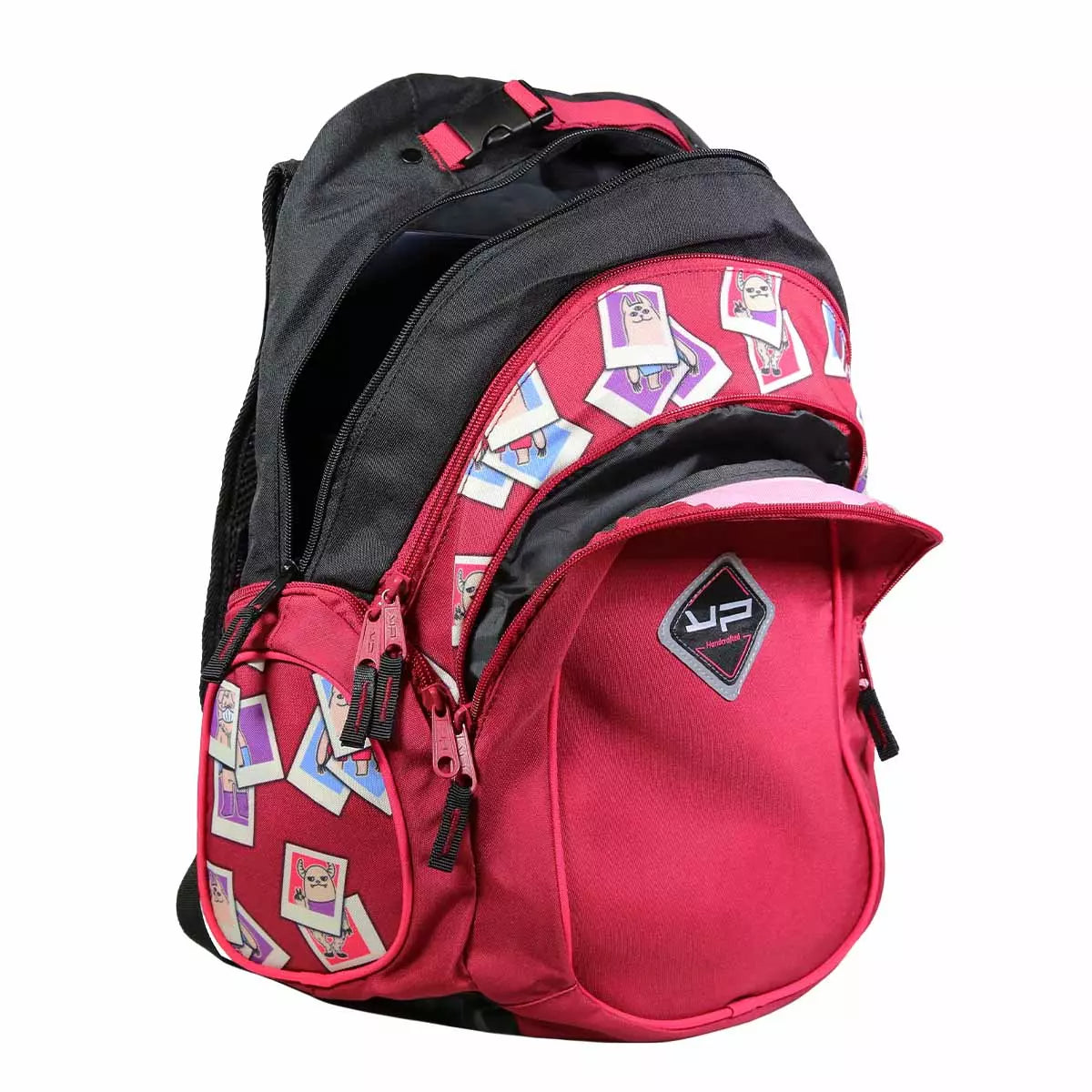 bodypack-college-lycee-sac-a-dos-insta-rouge-dos-reglable image 4