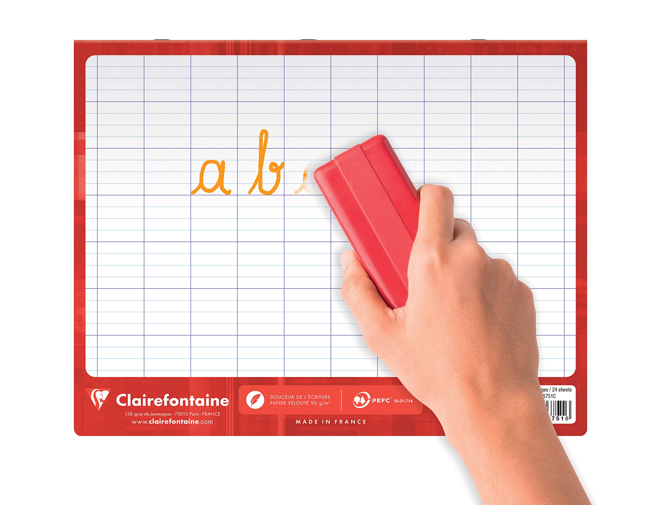 clairefontaine-66751c-cahier-magique-17x22-cm-ardoise-carreaux image 4