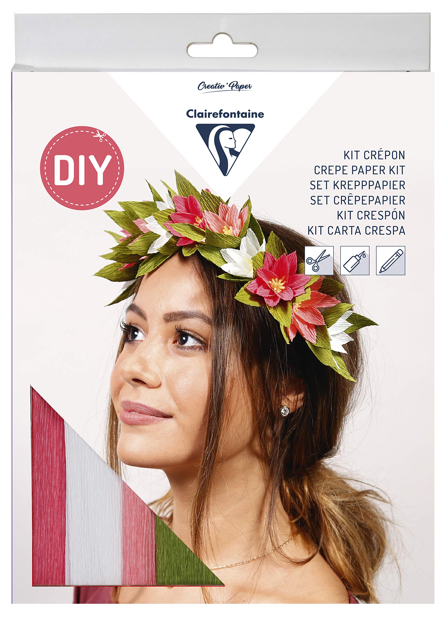 clairefontaine-tulip-97707c-kit-couronne-fleurs-papier-cr-pon image 1