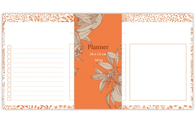 clairefontaine-back-to-basics-116348c-mini-planner-24x12-oranger image 1