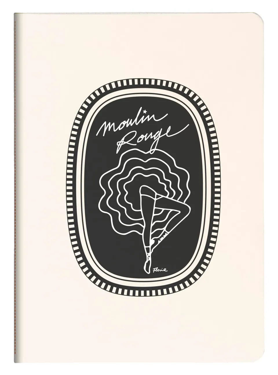 clairefontaine-moulin-rouge-carnet-cousu-a5-64p-lign-90g image 1
