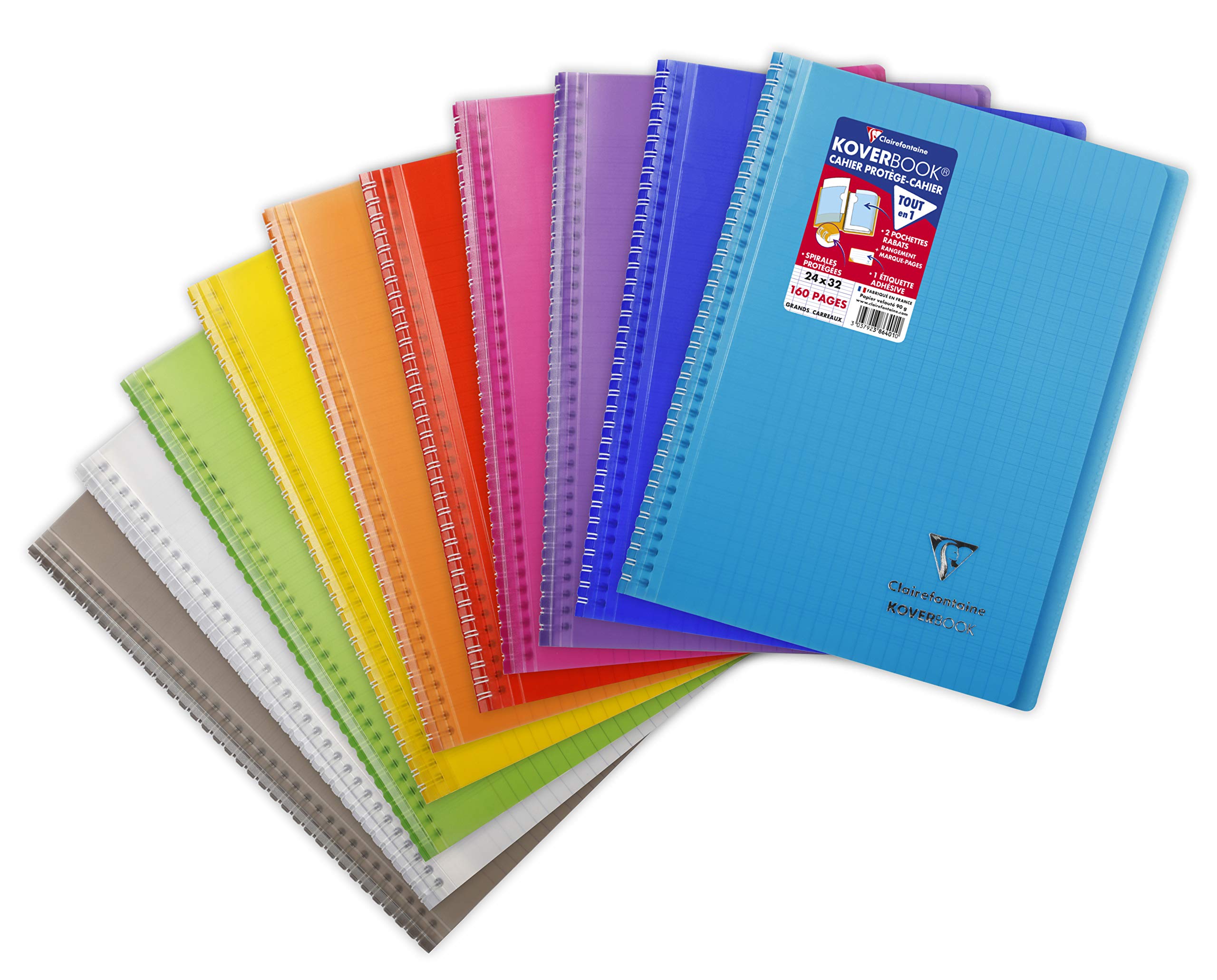 clairefontaine-koverbook-386401c-cahier-spirale-24x32-160p-gc image 1
