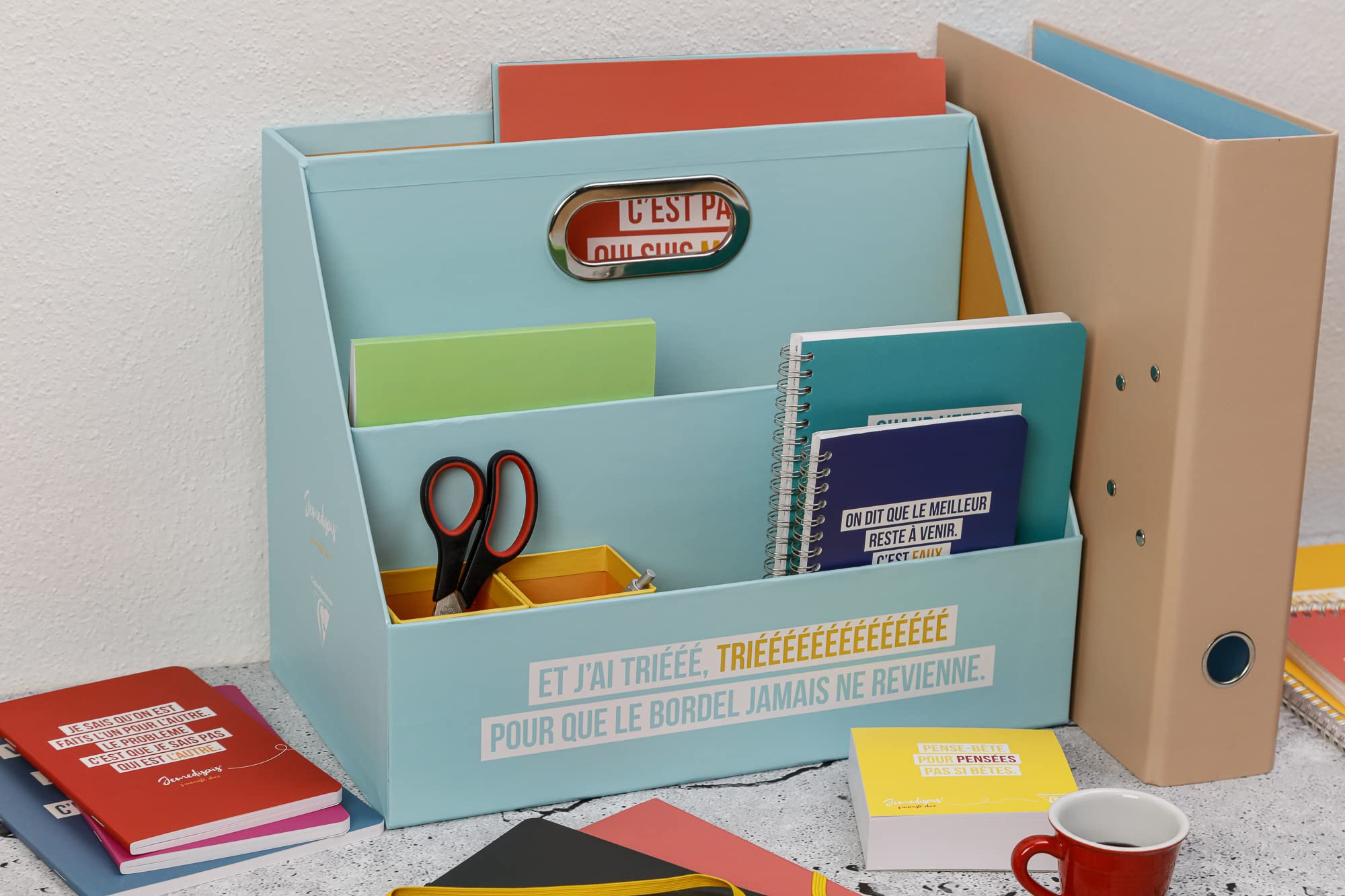 clairefontaine-jemedisais-organisateur-bureau-carton-jemedisais-35-5-cm image 3