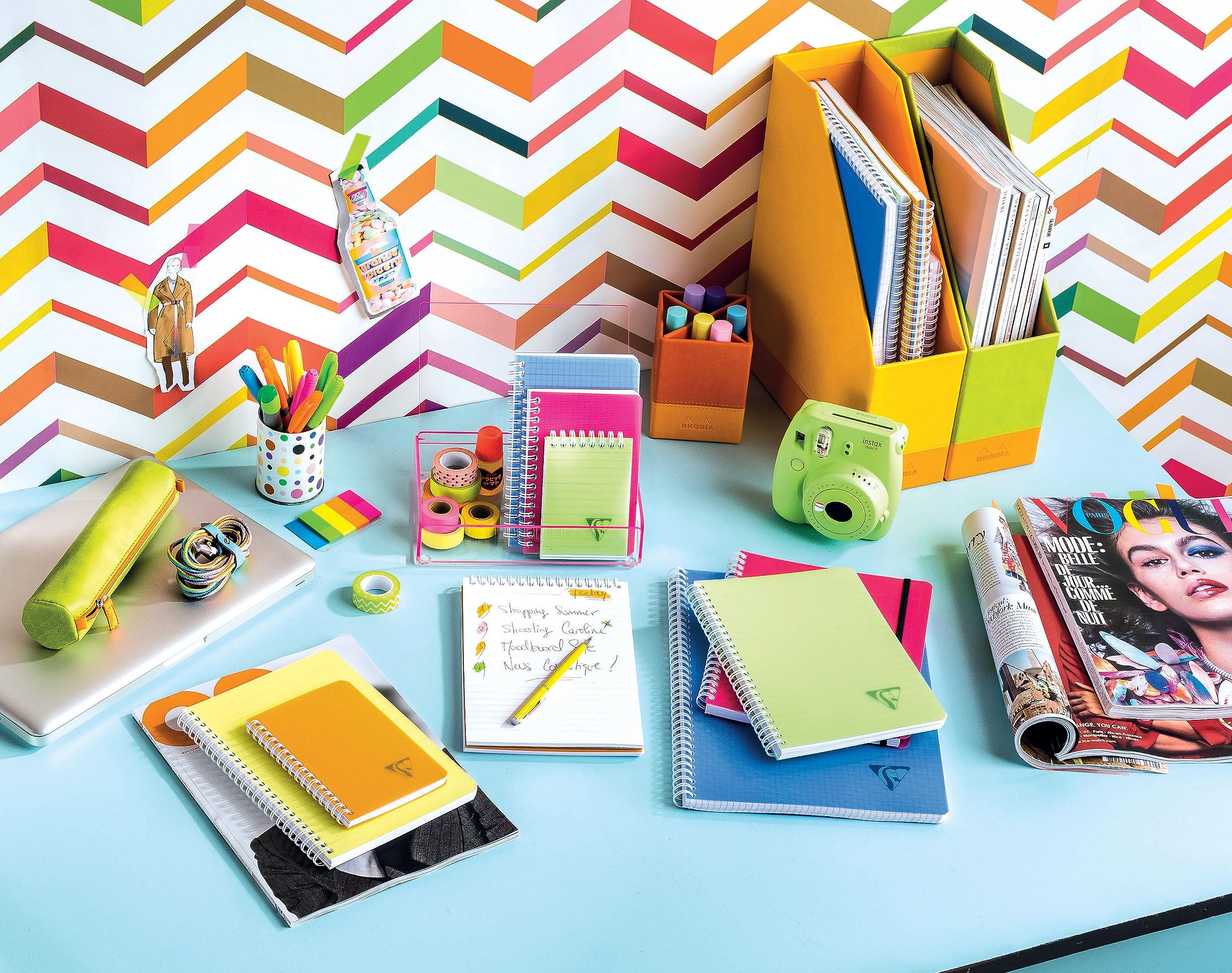clairefontaine-linicolor-cahier-spirale-a4-100p-lign-marge-90g image 4