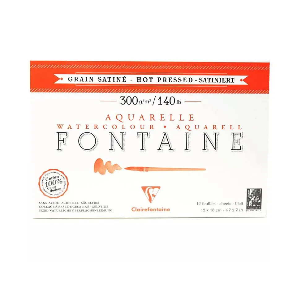 clairefontaine-painton-fontaine-bloc-aquarelle-12x18-cm-300g-satin image 1