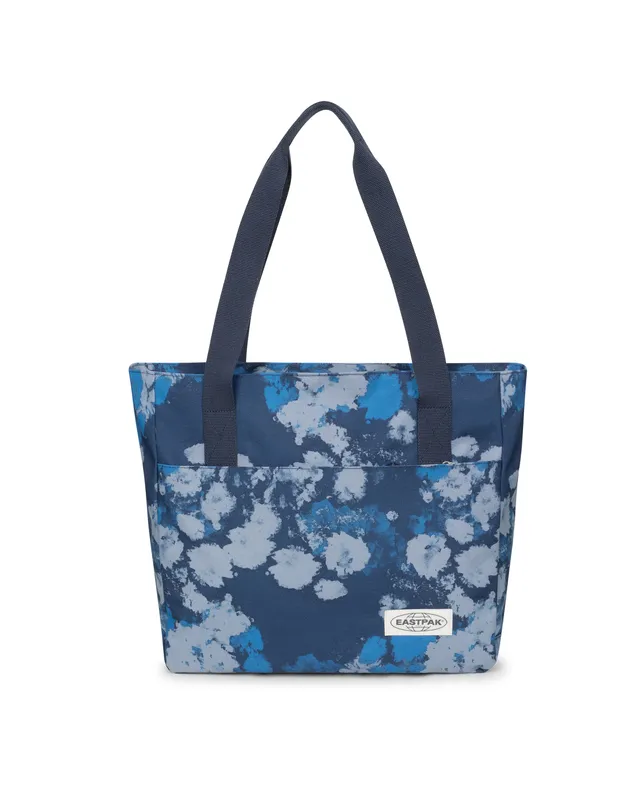 eastpak-carry-tote-sac-cabas-washed-print-blue-grand-16-pouces image 1
