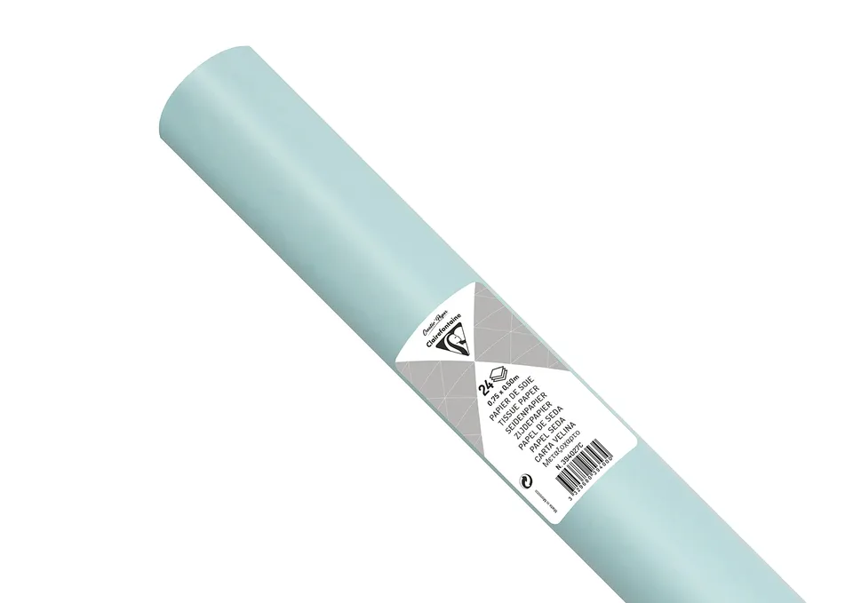 clairefontaine-papier-de-soie-bleu-ciel-50x75-24-feuilles-18g image 1