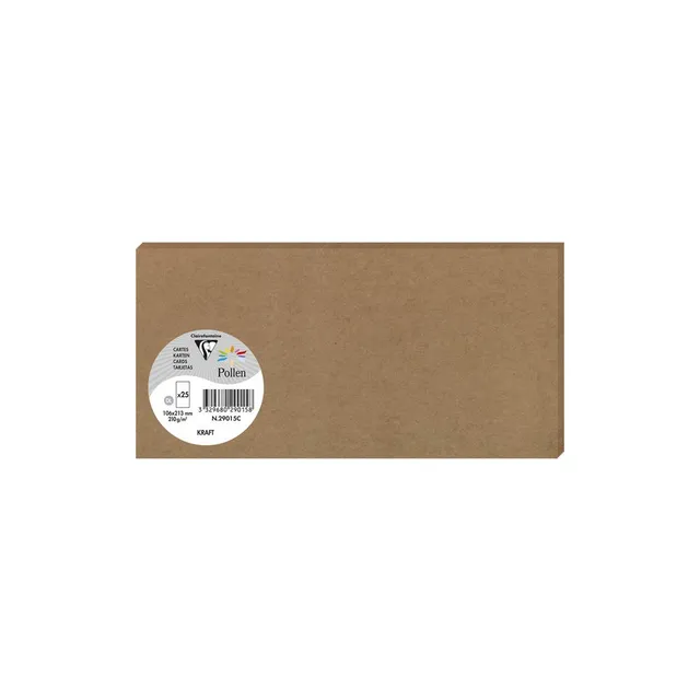 clairefontaine-pollen-carte-kraft-106x213-210g-25-pcs image 1