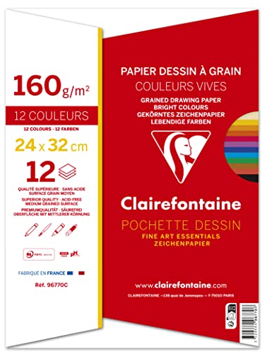 clairefontaine-painton-pochette-dessin-24x32-couleurs-160g-x12 image 8