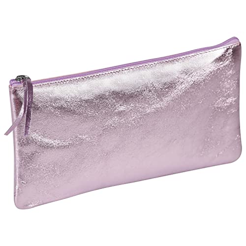 clairefontaine-age-bag-trousse-cuir-rose-iris-22x11-cm image 7