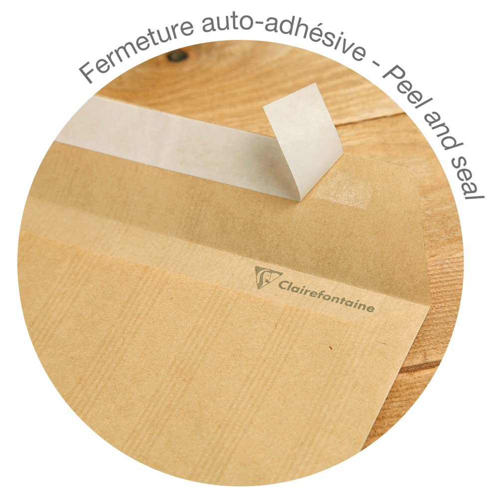 clairefontaine-adour-pochette-kraft-c4-brun-90g-x100 image 3