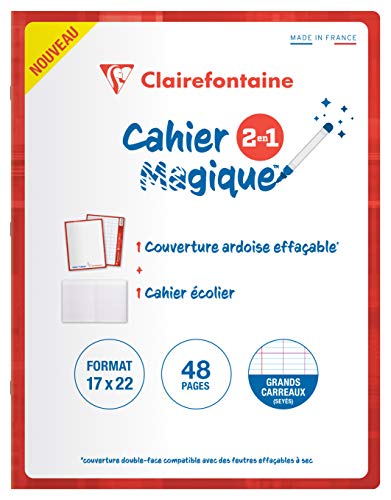 clairefontaine-66751c-cahier-magique-17x22-cm-ardoise-carreaux image 7