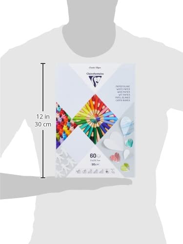 clairefontaine-bloc-papier-dessin-blanc-a4-60-feuilles-90g image 7