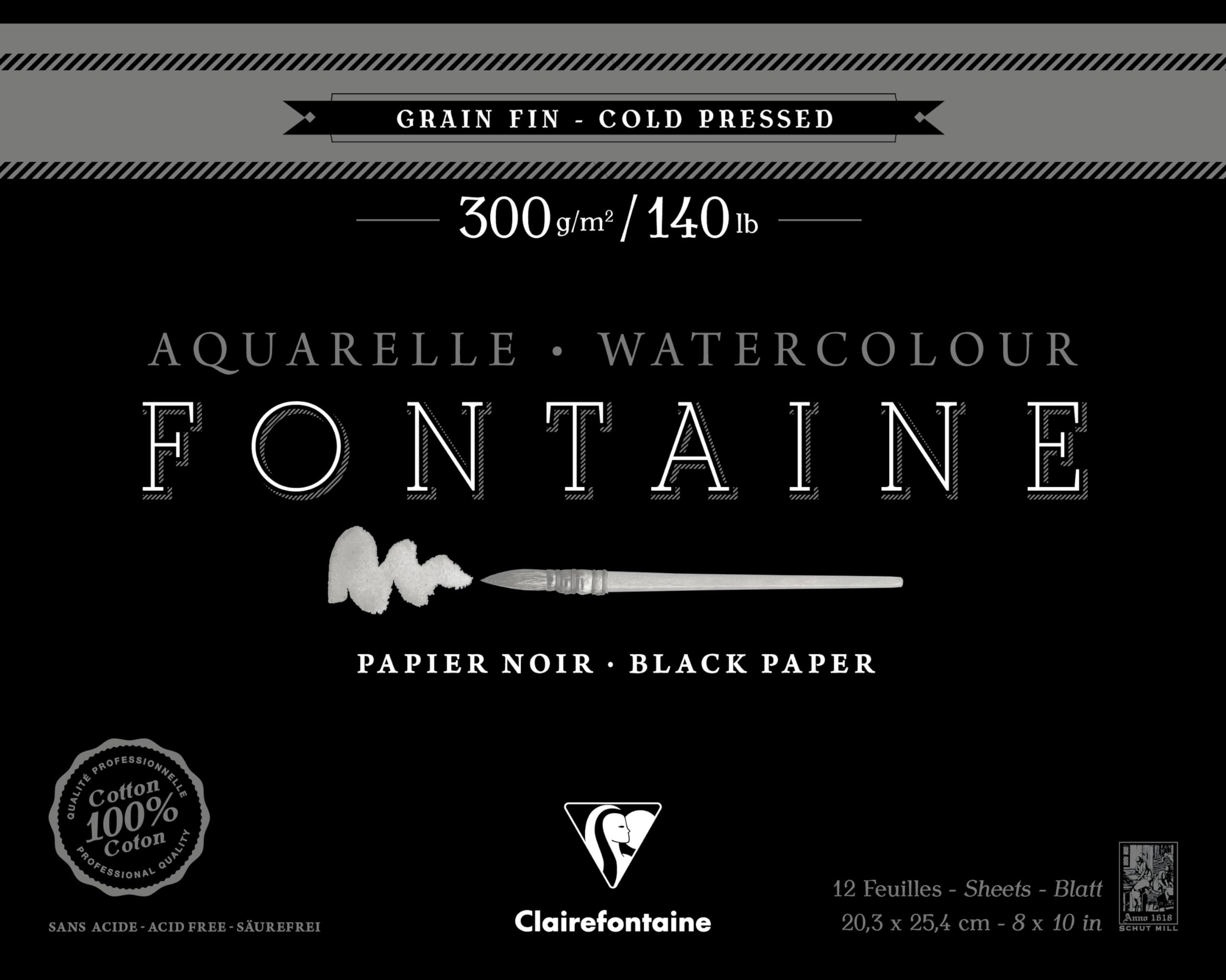 clairefontaine-fontaine-975308c-bloc-aquarelle-noir-23x30-5cm image 3