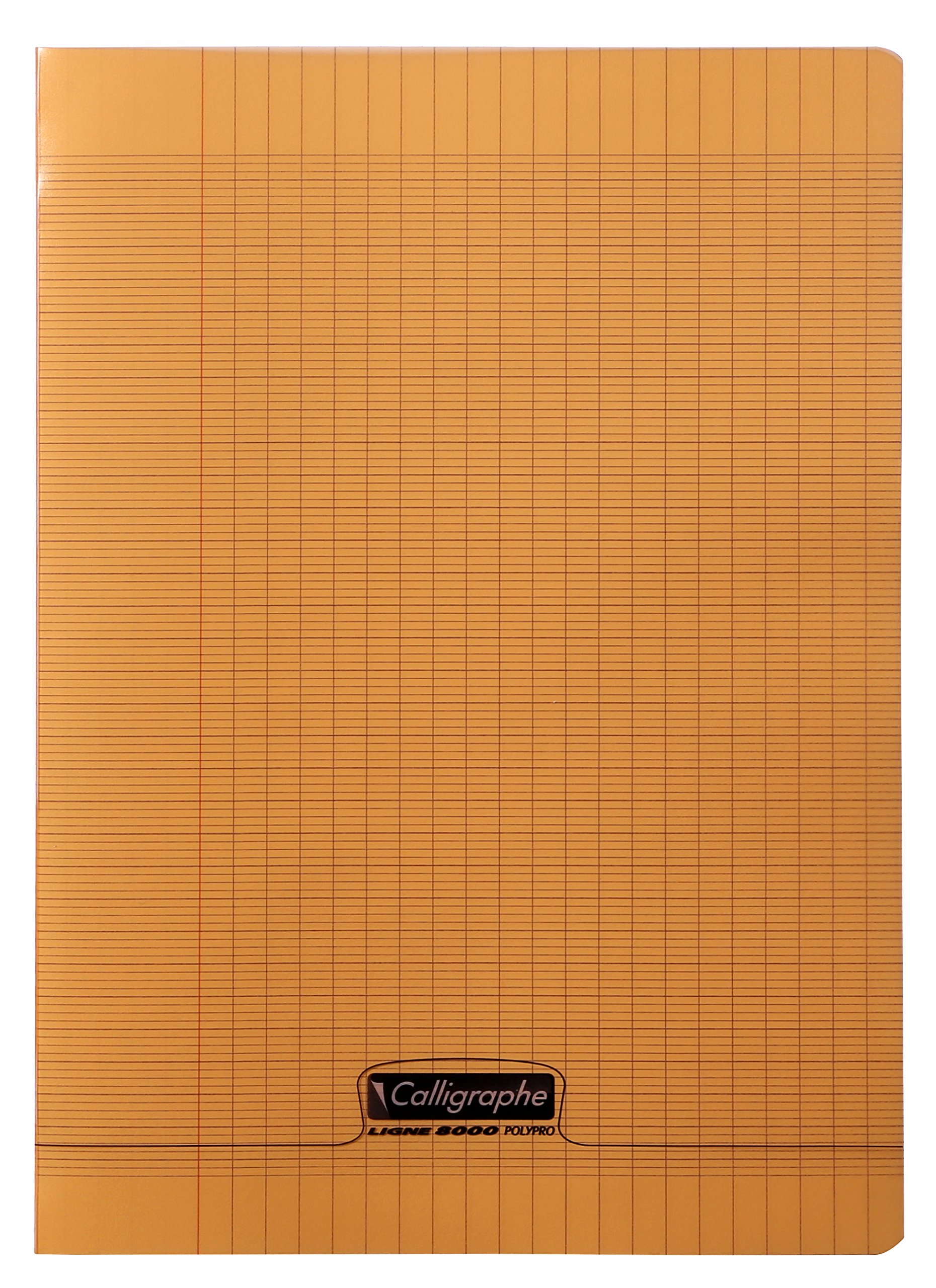 calligraphe-cahier-agraf-orange-a4-48-pages-grands-carreaux-90g image 1