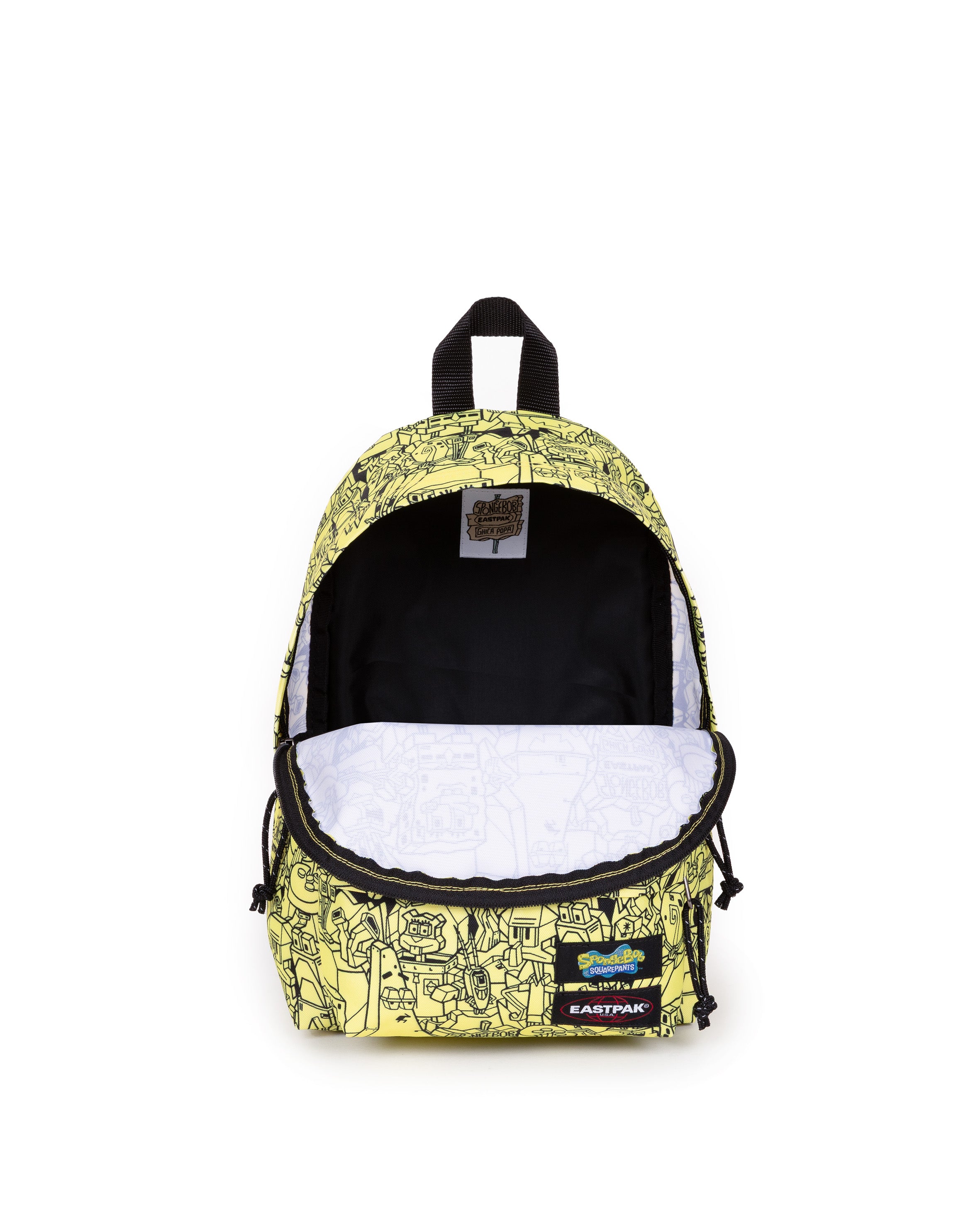 eastpak-orbit-sac-dos-all-over-yellow-bob-l-ponge image 3
