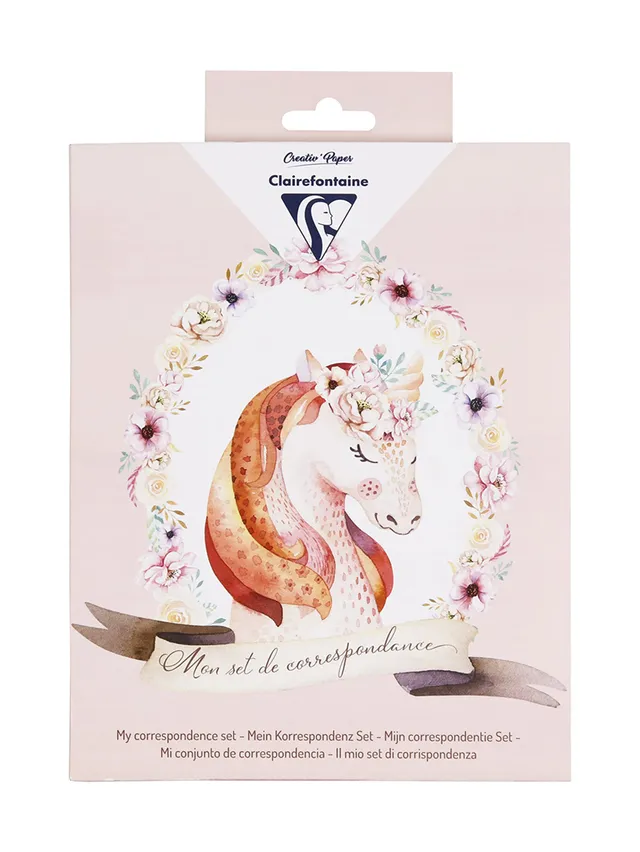 clairefontaine-pollen-20041c-set-correspondance-licorne-enfant image 1
