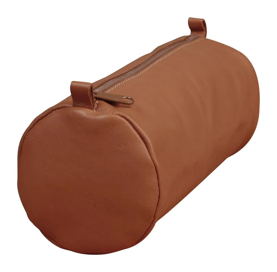 clairefontaine-nomaddict-77032c-trousse-ronde-cuir-marron-22cm image 1