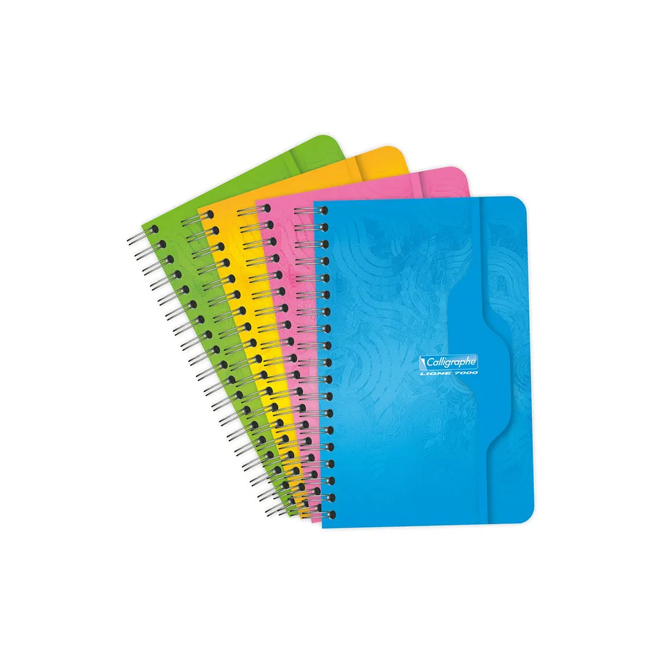 clairefontaine-calligraphe-76c-carnet-spirale-11x17-100p-petits-carreaux image 1